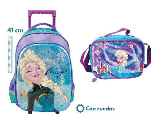 D_787057-MCO29148079870_012019-O.jpg Maleta Frozen Ruedas Con Lonchera Y Accesorios Niñas Morral Rosa