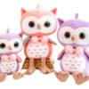 Peluche De Búho 30cm - Suave Y Adorable Diseño Violeta
