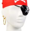 Set De Piratas Infantil X3 Piezas Con Accesorios Rojo