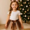 D_788536-MCO89256803947_082025-O.jpg Disfraz Reno Café Infantil Con Falda Y Diadema - Mundocute Cafe 4 A 8 Años