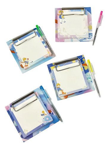 Docena Notas Adhesivas Con Soporte + Bolígrafo X12 Unidades Blanco