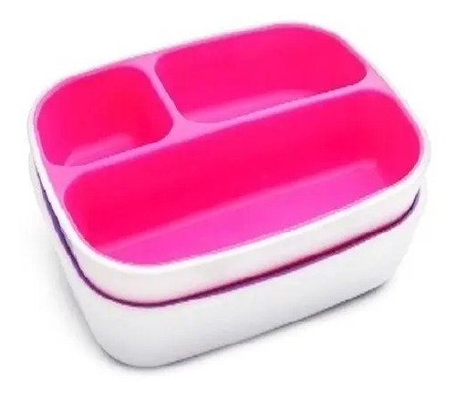 Plato Bebe Munchkin Divisiones X2 Unidades Rosa Rosa