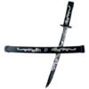 Kit Katana Ninja Espada Deadpool + Chachos Disfraz Espada Flexible Accesorio Ninja Halloween Plateado Única