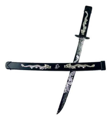 Kit Katana Ninja Espada Deadpool + Chachos Disfraz Espada Flexible Accesorio Ninja Halloween Plateado Única