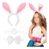 D_790536-MCO92003653378_092025-O.jpg Disfraz Orejas De Conejita Con Diadema Conejo Ajustable Niña Mujer