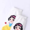 3 Pares De Medias Tobilleras Princesas Originales  Rosa Liso Única Mujer