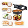 D_791847-MCO83082842776_032025-O.jpg Picatodo 5 En 1 - Multiusos Para Picar, Rallar Y Cortar Blanco