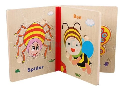 D_792809-MCO42106475635_062020-O.jpg Libro De Madera Rompecabezas Juguetes Didácticos