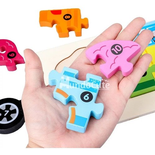 Kit Rompecabezas Didácticos Madera Juguetes Niños 20% Off