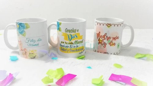 Mug Céramica Feliz Día Mamá Diseños Día De La Madre