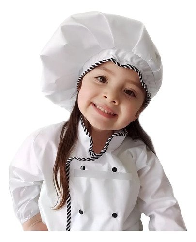 D_795644-MCO89015312158_082025-O.jpg Disfraz Chef Cocinero Cocinera Niño Niña Disfraces Temáticos