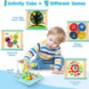 Cubo Madera Multifuncional Montessori Juguetes Didácticos  Multicolor
