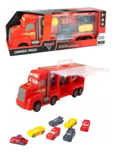 Camión Grúa Con Carros De Rayo Mcqueen: Juego Completo
