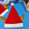 Gorro Navidad Estilo Reno X 6 Unids Accesorios Navideños Rojo