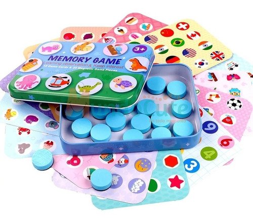 D_799825-MCO44633787630_012021-O.jpg Juego De Memoria Lotería Niños Madera Juguetes Montessori