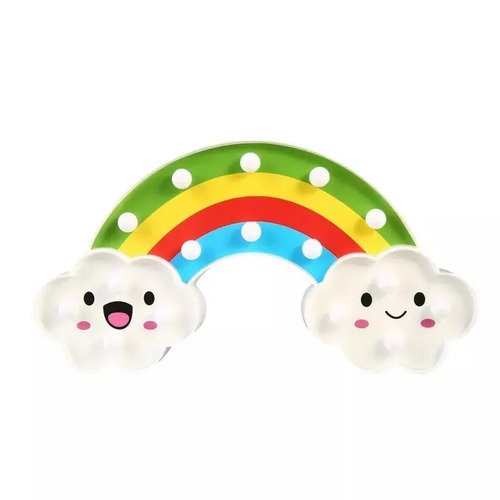D_800221-MCO29483644862_022019-O.jpg Lámpara Niños Bebes Led Arcoiris Nube Mesita Noche Luz