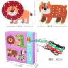 Animales Para Enhebrar Didácticos Montessori Juguetes Verde Oscuro