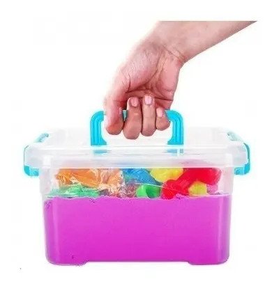 Kit De Arena Cinética Grande Incluye Moldes Juego Didáctico  Varios