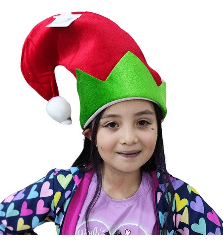 Gorro Elfo Gorros Navideños Duende Disfraz Niños Adultos