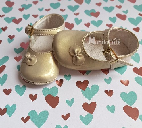 Zapatos Suaves Niña Beige Dorado Bebé Meses Babycute