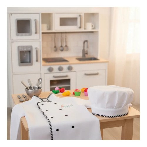 D_805205-MCO91837437795_092025-O.jpg Disfraz Chef Cocinero Cocinera Niño Niña Disfraces Temáticos
