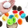 Juego De Huevos Didácticos Figuras Geométricas Cocina Niños