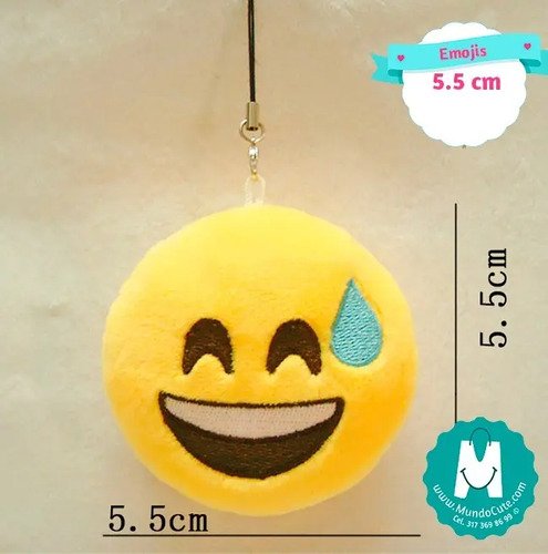 D_806885-MCO26949716395_032018-O.jpg Emojis Peluche Llavero 5 Cm Mundocute Regalos Caritas