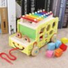Bus Xilófono Figuras Didáctico Niños Montessori