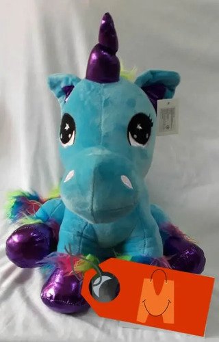D_807529-MCO27825586949_072018-O.jpg Hermoso Peluche De Unicornio Azul 50 Cm Mundocute