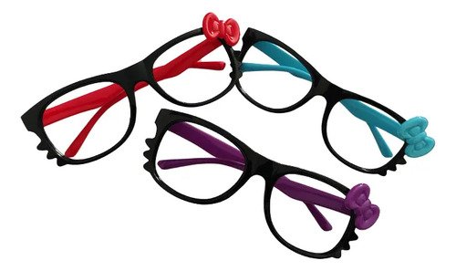 Gafas Disfraz Gafas Hello Kitty Pack 6  Unidades Halloween Negro Colores