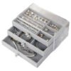 D_808117-MCO83051830354_032025-O.jpg Joyero De 3 Niveles Tapa Transparente Organizador Accesorios Blanco
