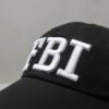 Gorra Fbi Negra Ajustable Para Disfraz Negro