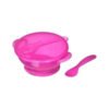 D_808543-MCO70804588873_072023-O.jpg Porta Comida Bebé Rosa Plato Tapa Cuchara Nuby Bol Rosa