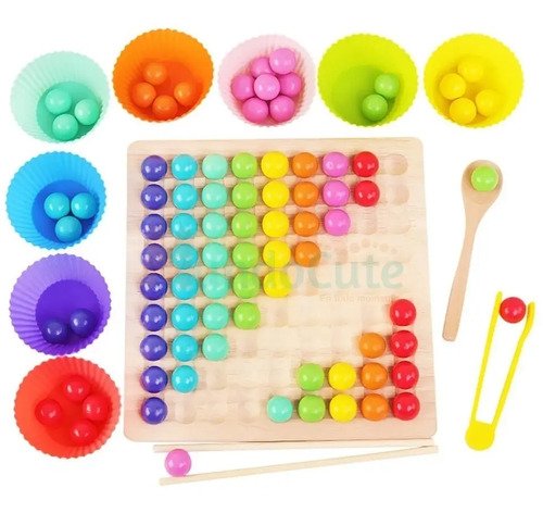 D_808641-MCO45540062519_042021-O.jpg Juguete Clasificación Conteo Pinzas Montessori Set Didáctico Varios