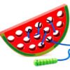 Didáctico Enhebrar Juguete Frutas Niños Montessori Juego