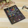 Libreta Mágica Cuaderno Artística Arcoiris Rainbow Scratch