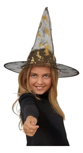 Gorro De Bruja Para Halloween Sombrero Brujas Negro