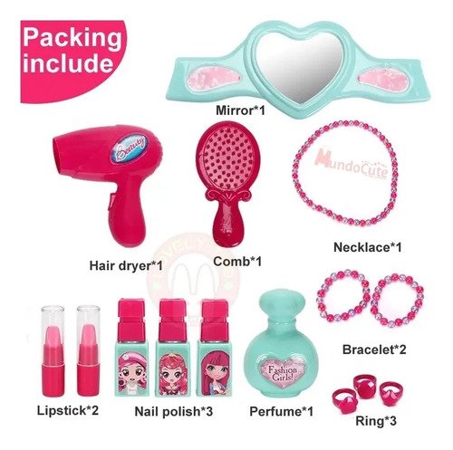 D_809351-MCO44195373044_112020-O.jpg Juguete Maquillaje Mini Tocador Niña Bolso Juego Portable