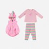 D_809496-MCO70159812746_062023-O.jpg Disfraz Unicornio Bebe Niña Rosado Alta Calidad 3 Piezas