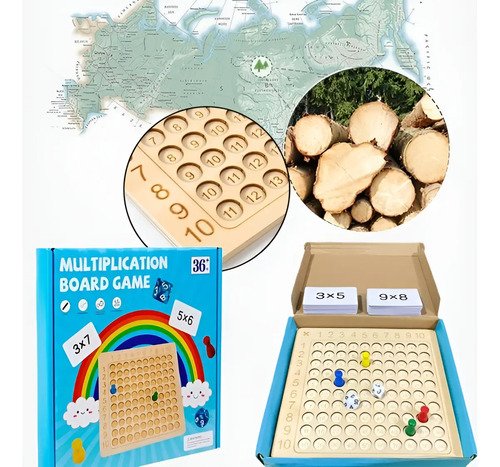 D_809881-MCO82920989618_032025-O.jpg Juego Aprendiendo De Multiplicar Juguete Números En Madera