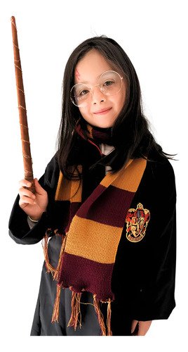 Cosplay Harry Potter Disfraz  Túnica + Gafas + Varita Traje Completo