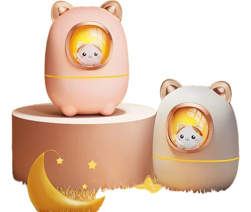 Humidificador De Gato - Diseño Adorable, Compacto Blanco