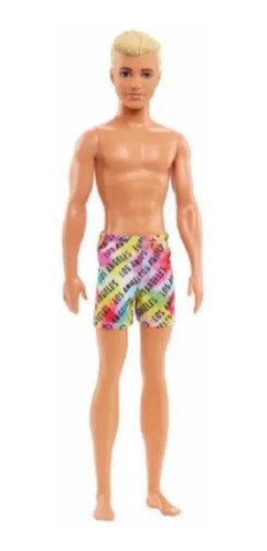 Muñeco Ken Short Baño Colorido Siempre Vestido Barbie