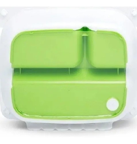D_811974-MCO51492678422_092022-O.jpg Plato Para Bebe Munchkin Con Divisiones X2 Unidades Verde Verde
