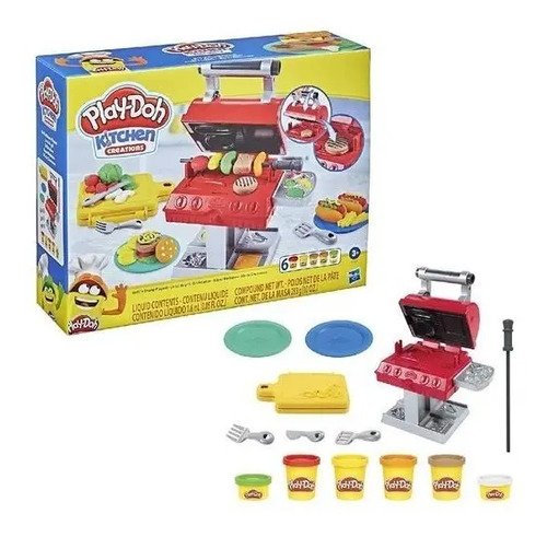 Play Doh Cocinaparrilla Plastilina Moldeable Barbacoa Carnes