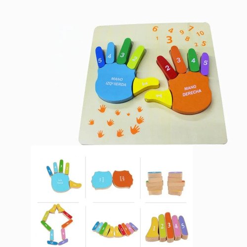 D_813090-MCO42862385102_072020-O.jpg Manos Montessori Juguete Identificación Colores Formas