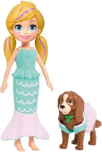 Polly Poccket Disfraces Muñeca Set X4 Disfraces Con Perro