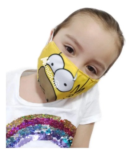 12 Tapabocas Antifluidos Niños Reutilizables