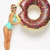 Flotador Piscina Dona Chocolate Chips  Intex Inflable