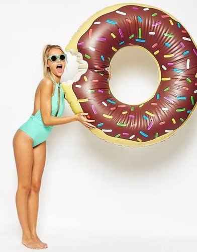 Flotador Piscina Dona Chocolate Chips  Intex Inflable